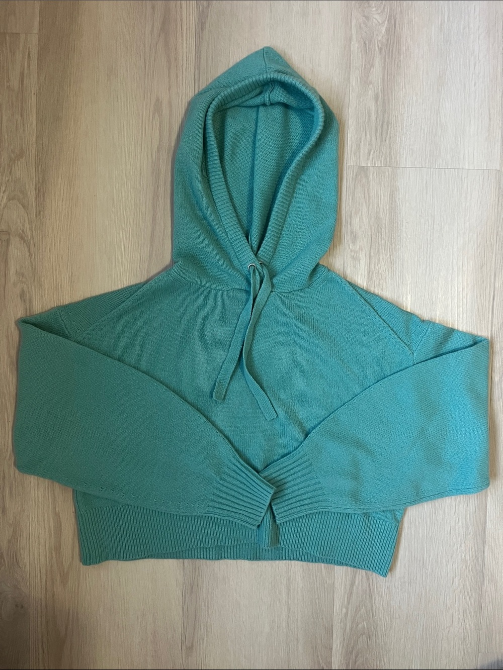 Everlane Recycled Cashmere Cropped Hoodie Small